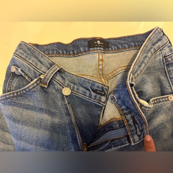 7 For All Mankind Light Blue Skinny Jeans #23 - Picture 4 of 5